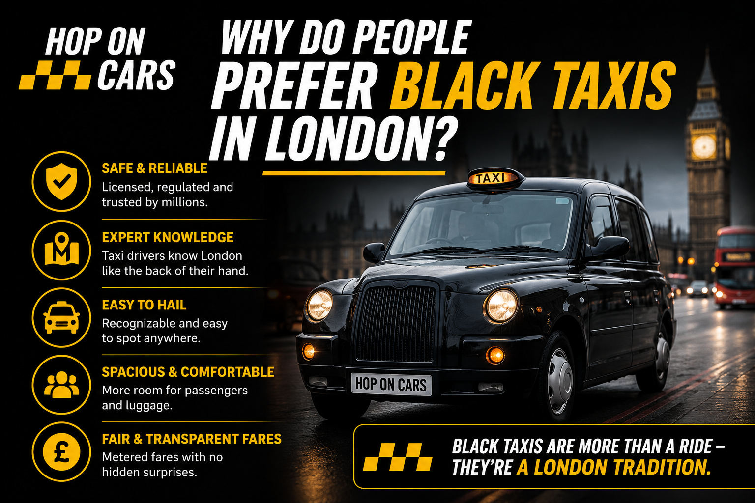 Why Do People Prefer Black Taxis in London?